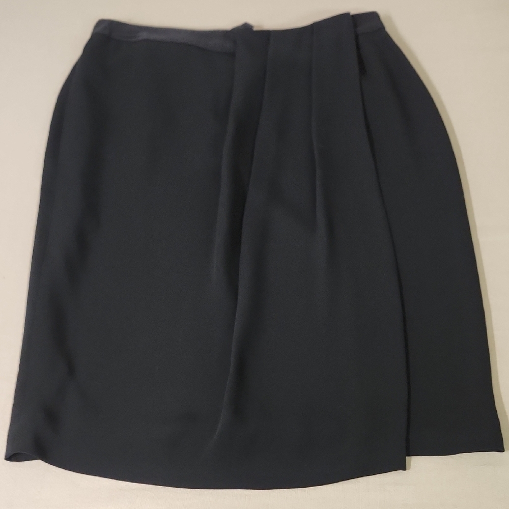 Lafayette 148 New York Black Pencil Skirt Size 6